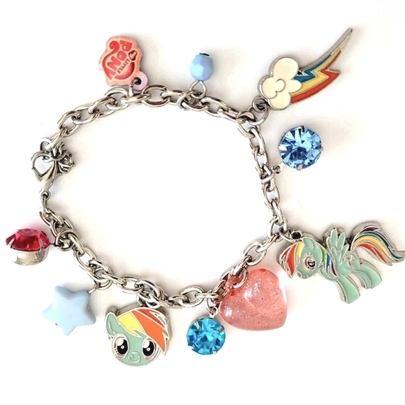 Two My Little Pony Twilight Sparkle Charm Bracelet Sets Pink & Green - Picture 8 of 9